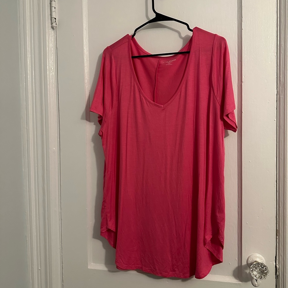 NWT Lane Bryant Pink Fitted Tunic Size 22/24